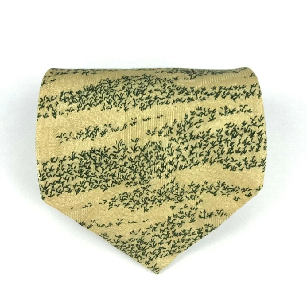 Robert Talbott For Nordstrom Beige Playing Golf Tie Finest Silk Men's Necktie